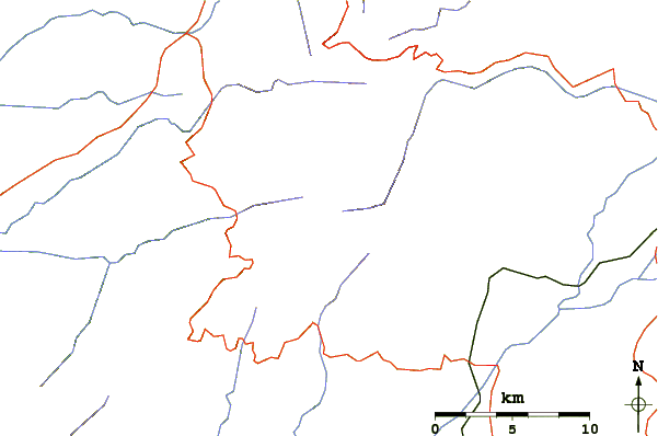 Roads and rivers around Torre (Serra da Estrela)