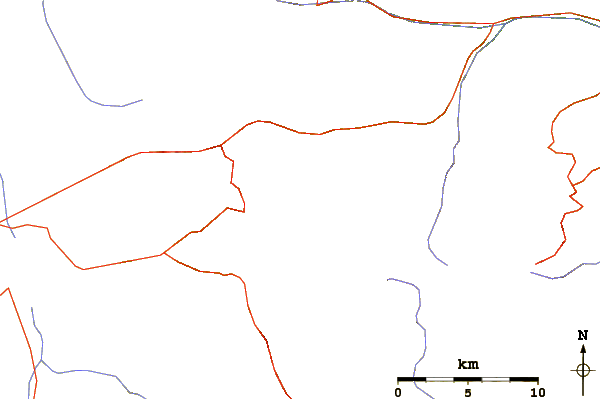 Roads and rivers around Torreys Peak