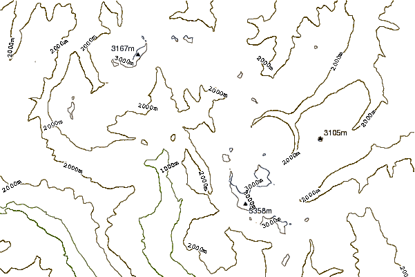 Mountain peaks around Torrone di Nav