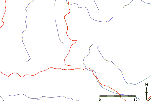 Roads and rivers around Tossal d'en Cervera