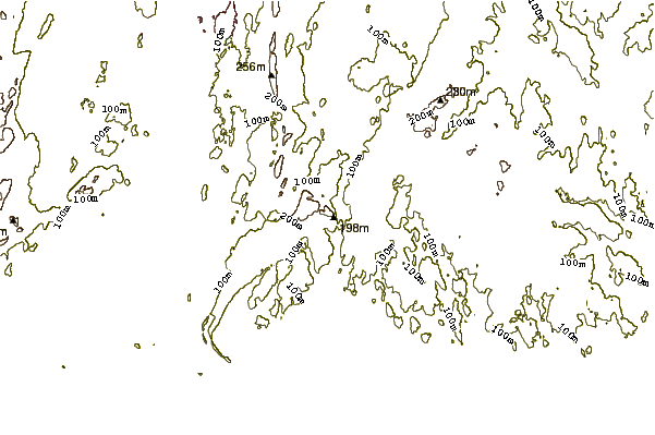 Mountain peaks around Totoket Mountain