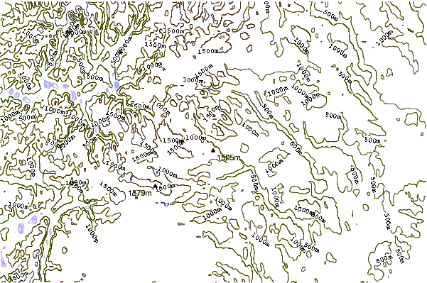 Mountain peaks around Totten (mountain)