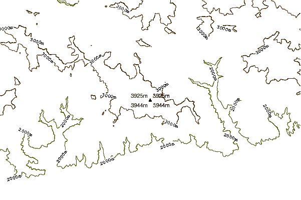 Mountain peaks around Touchal