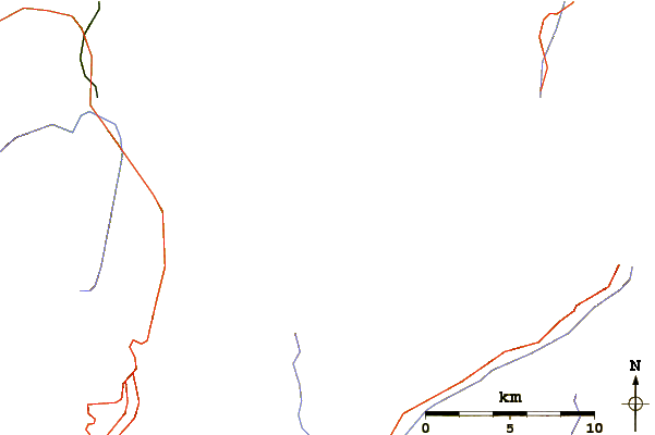 Roads and rivers around Tournelon Blanc