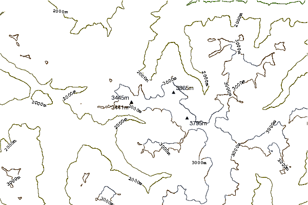 Mountain peaks around Trafoier Eiswand