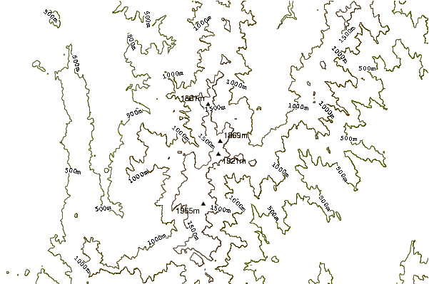 Mountain peaks around Trafonomby