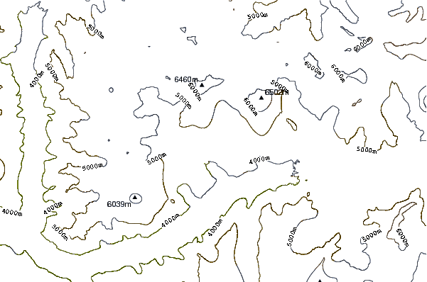 Mountain peaks around Trango Towers