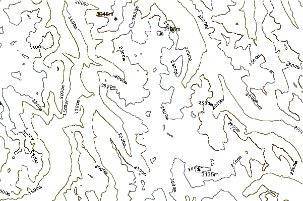 Mountain peaks around Trapper Peak (Canada)