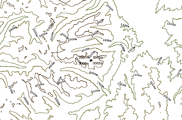 Mountain peaks around Trapper Peak