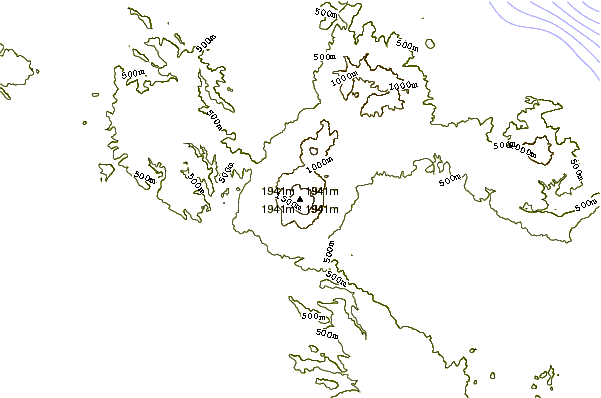 Mountain peaks around Tres Virgenes