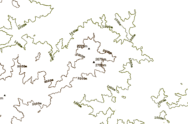 Mountain peaks around Tretzevents (Canigó)