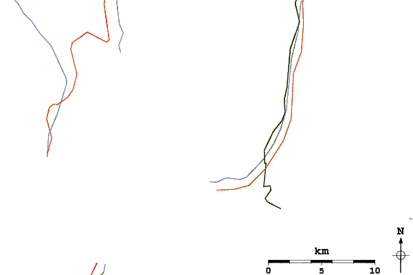 Roads and rivers around Trifthorn