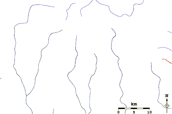 Roads and rivers around Trikora Peak