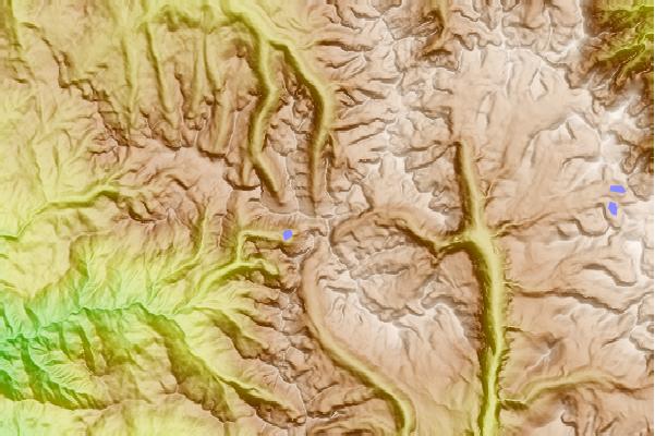 Surf breaks located close to Triple Divide Peak (Tulare)