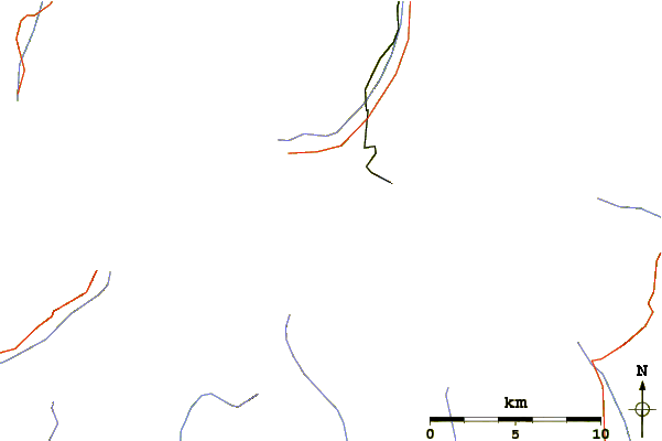 Roads and rivers around Trockener Steg