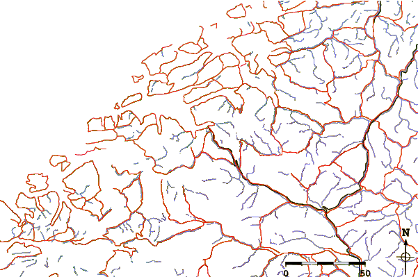 Roads and rivers around Troll Wall