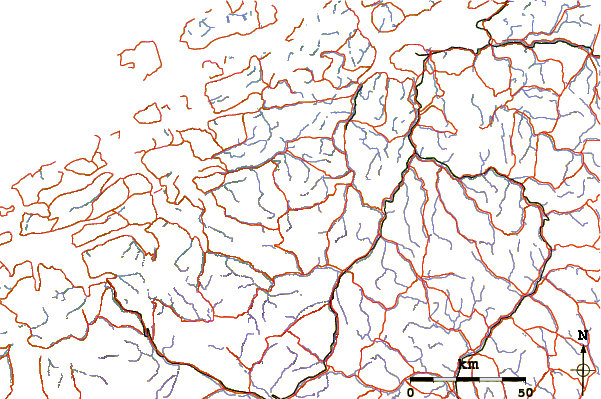 Roads and rivers around Trollhetta