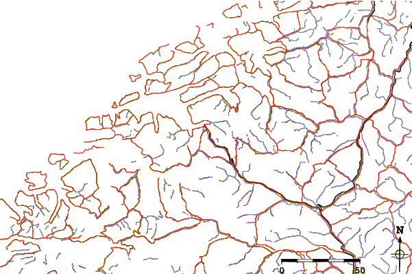 Roads and rivers around Trollryggen