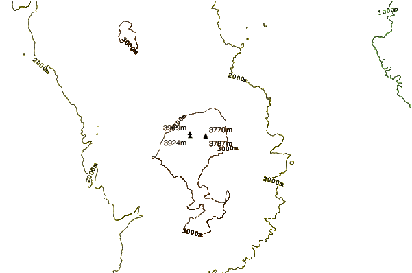 Mountain peaks around Tromen