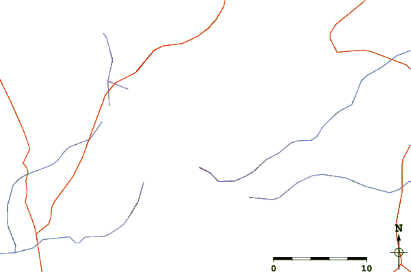 Roads and rivers around Tromen