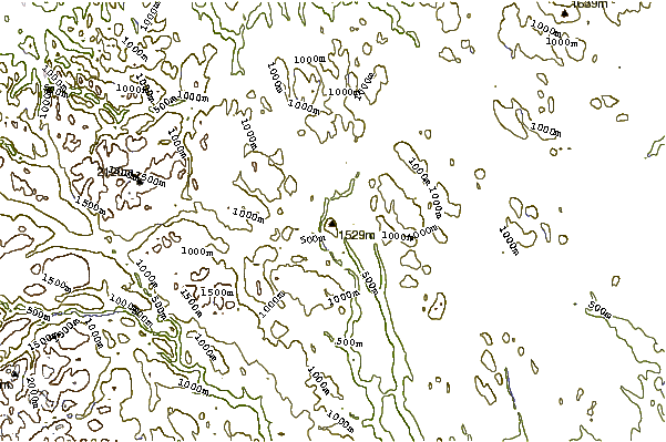 Mountain peaks around Tronfjell