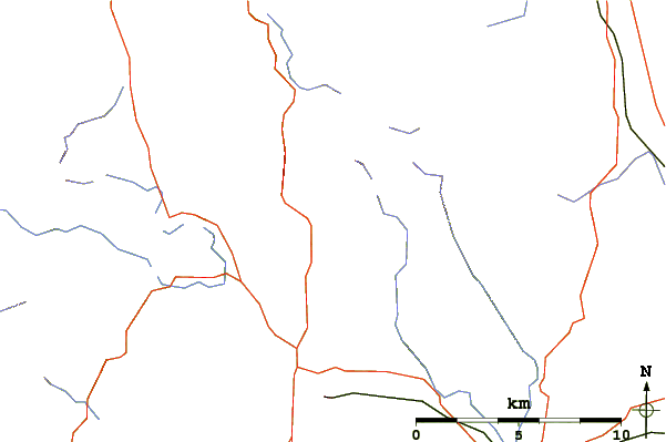 Roads and rivers around Troutbeck Tongue