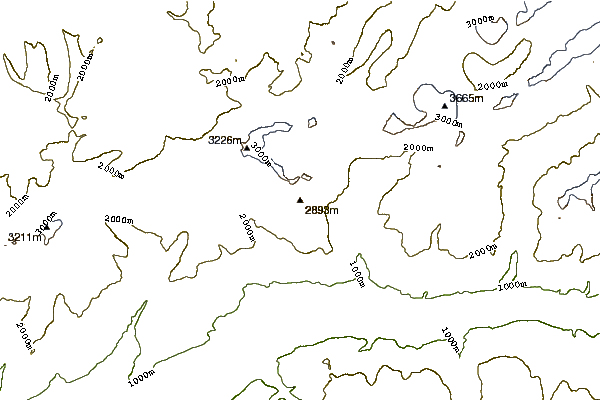 Mountain peaks around Trubelstock