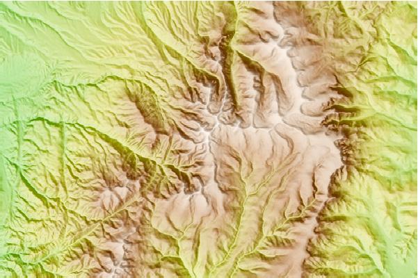 Surf breaks located close to Truchas Peak