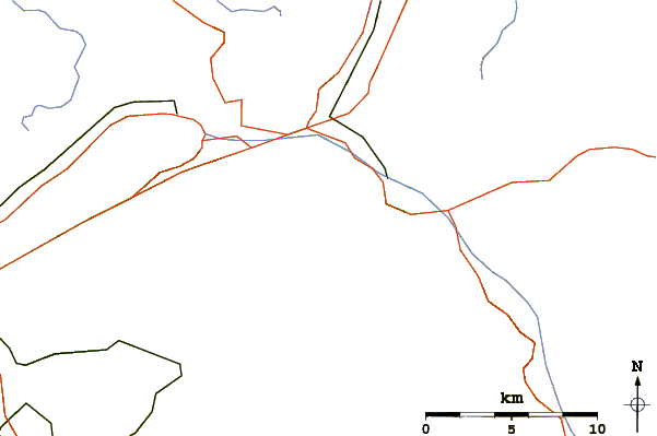 Roads and rivers around Tschingel