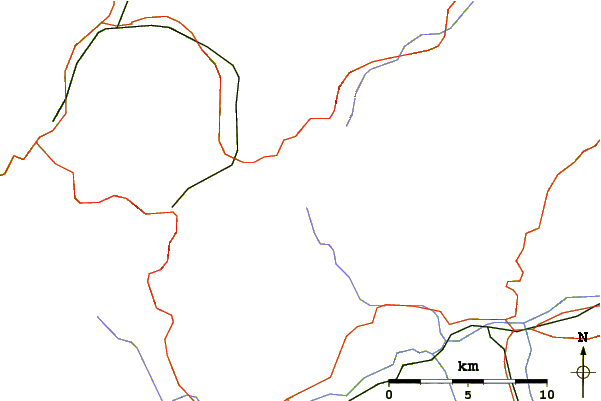 Roads and rivers around Tschingelhörner