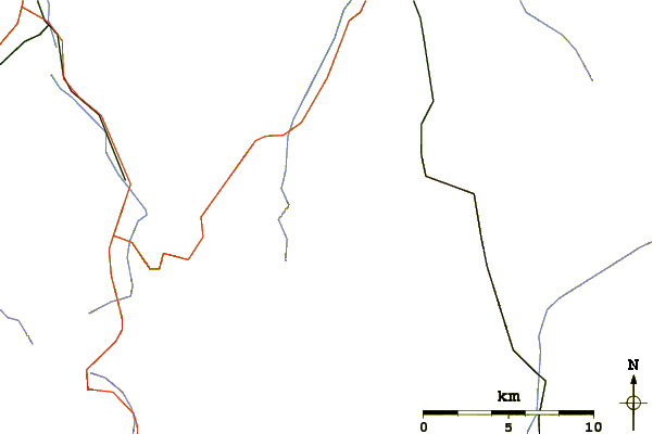 Roads and rivers around Tschingellochtighorn