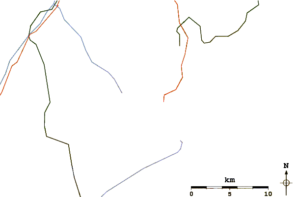 Roads and rivers around Tschingelspitz