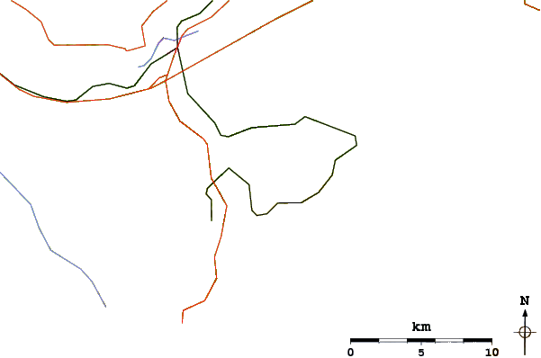 Roads and rivers around Tschuggen