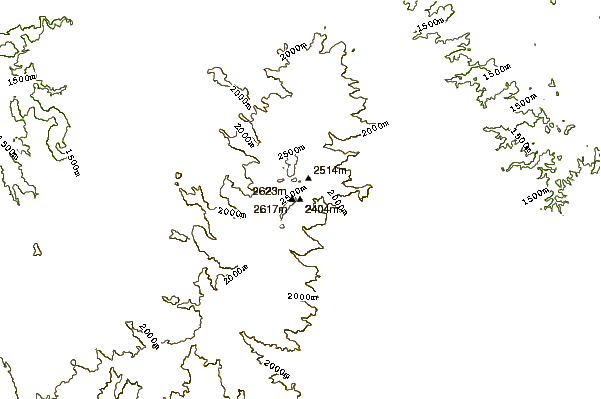 Mountain peaks around Tsiafajavona