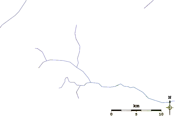 Roads and rivers around Tuber Hill