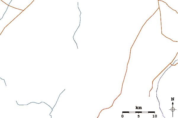 Roads and rivers around Tullu Moje