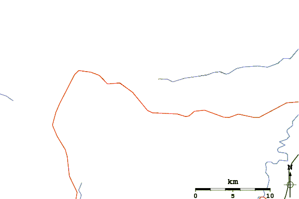 Roads and rivers around Tumalo Mountain