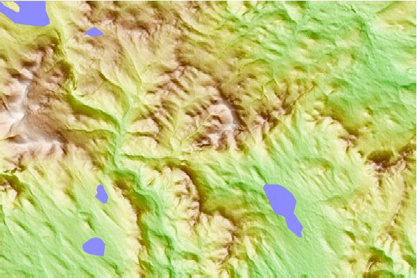 Surf breaks located close to Tumbledown Mountain