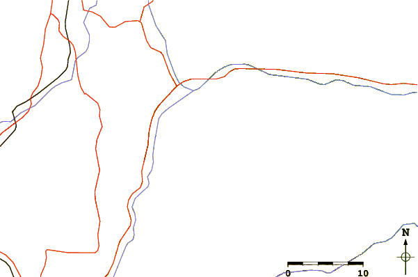 Roads and rivers around Tungurahua