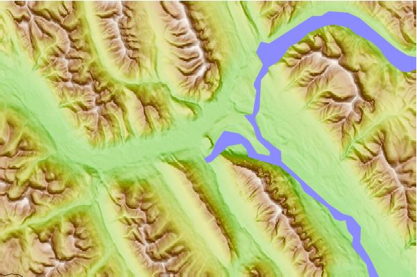 Surf breaks located close to Tunnel Mountain