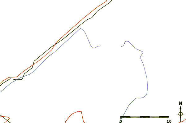 Roads and rivers around Turbhorn