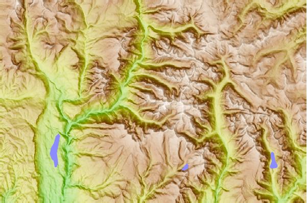 Surf breaks located close to Turret Peak (Colorado)