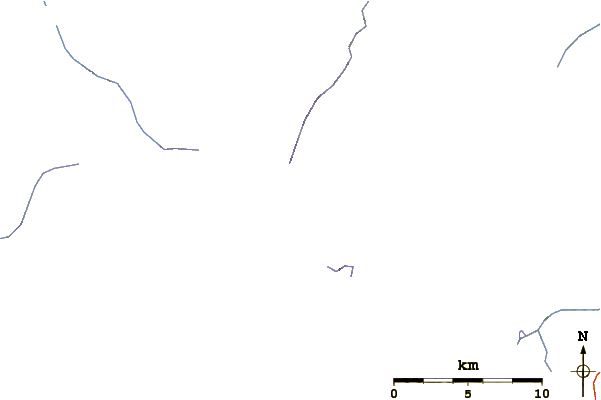 Roads and rivers around Turret Peak (Wyoming)