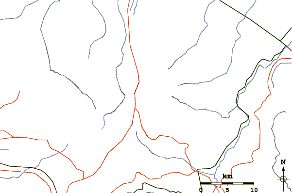 Roads and rivers around Turrialba