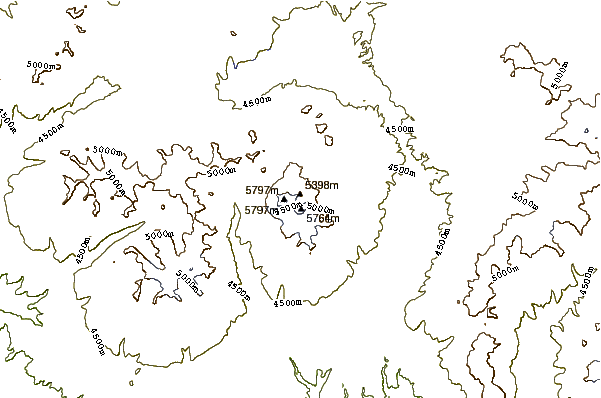 Mountain peaks around Tutupaca