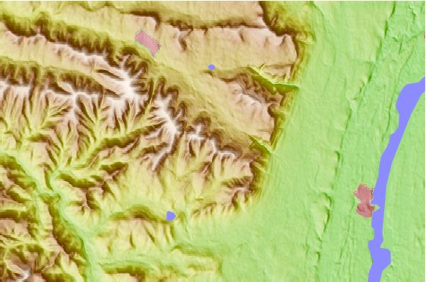 Surf breaks located close to Twin Mountain (Greene County, New York)