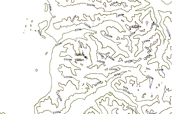 Mountain peaks around Twin Peaks (Cascades)