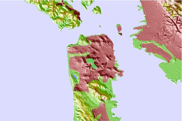 Surf breaks located close to Twin Peaks (San Francisco, California)