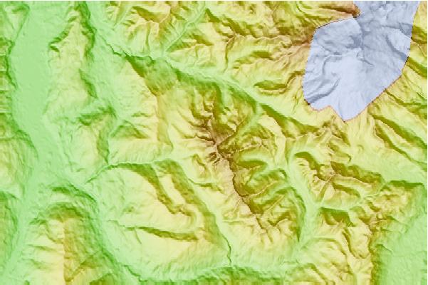 Surf breaks located close to Twin Sisters Mountain