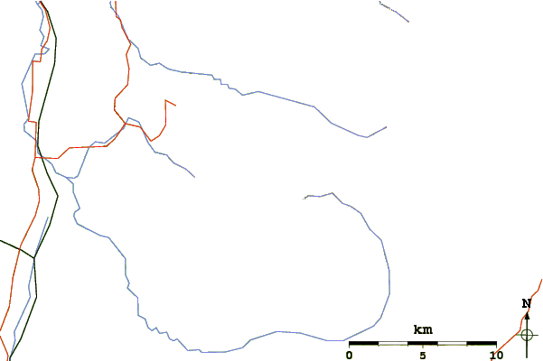 Roads and rivers around Twin Sisters Mountain